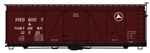 Accurail 1185 HO Fowler 36' Wood Boxcar Kit Piedmont & Northern #12048