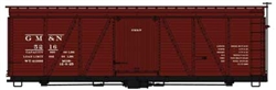 Accurail 1186 HO Fowler 36' Wood Boxcar Kit Gulf Mobile & Northern