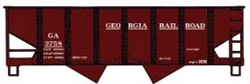 Accurail 2586 HO USRA 55-Ton 2-Bay Open Hopper Kit Georgia Railroad 3758 Boxcar Red