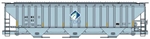 Accurail 6544 HO Pullman-Standard 4750 3-Bay Covered Hopper Kit Archer-Daniels-Midland Modern Logo