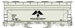 Accurail 81711 HO 2-Bay Covered Hopper Morton Salt Kit