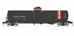 American Limited 1828 HO GATC Welded Tank Car Santa Fe 98068 Solvent Service