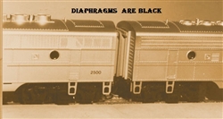 American Limited 9910 HO Working Diaphragm Kits for Stewart F3/F7 A-B Unit Diesels 1 Pair Black