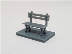 All Scale Miniatures 870854 HO Park Bench 5/