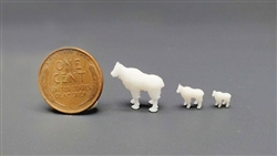 All Scale Miniatures 870964 HO Mountain Goat Pack Asst 5/