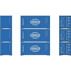 Athearn 2233 N ATH 20' Corrugated Containers CSNU #1083017/1083035/1092270 (3)