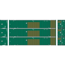 ATH-2333 Athearn N 53' Stoughton Container EMHU #244700/244723/244756 (3)