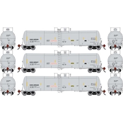 ATH-2420 Athearn N 30K Ethanol Tank Car CHVX #295016/295020/295031 (3)