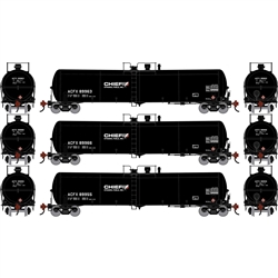 ATH-2429 Athearn N 30K Ethanol Tank Car ACFX #89964/89967/89977 (3)