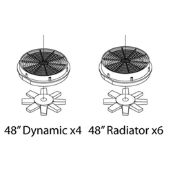 Athearn 11693 HO Fans Set 48" Late (3)