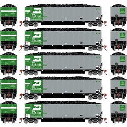 Athearn 25058 N Bethgon Coalporter w/Load Burlington Northern BN #1 (5)