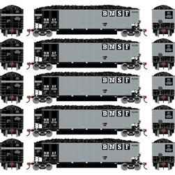 Athearn 25069 N Bethgon Coalporter w/Load Burlington Northern Santa Fe BNSF #3 (5)