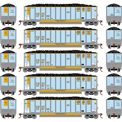 Athearn 25079 N Bethgon Coalporter w/Load CSX #3 (5)