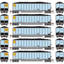 Athearn 25087 N Bethgon Coalporter w/Load Data Only Silver (5)