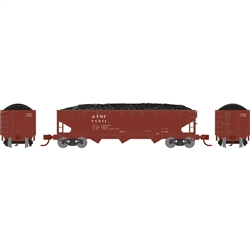 Athearn 28564 N 40' Offset Coal Hopper w/Load Santa Fe ATSF #78511