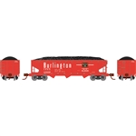 Athearn 28567 N 40' Offset Coal Hopper w/Load Burlington CB&Q #170008