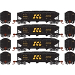 Athearn 28577 N 40' Offset Coal Hopper w/Load Seaboard Coast Line SCL #1 (4)