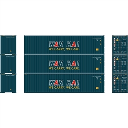 Athearn 29171 HO 40' Corrugated Container Wan Hai (3)