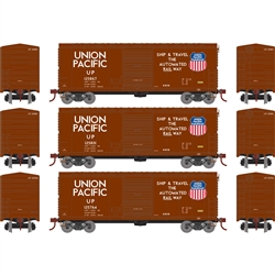 Athearn 67962 HO 40' Modern Box Car UP #125764/125801/125867