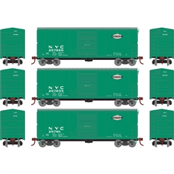 Athearn 69438 HO 40' Modern Box Car New York Central NYC #207611/207655/207660