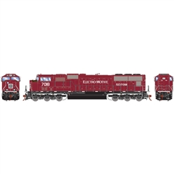 Athearn G71121 HO SD70M EMDX/Maroon/Black #7018