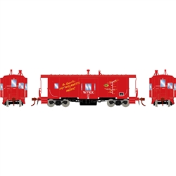 Athearn G78398 HO Bay Window Caboose w/Lights/Sound Western Pacific #2