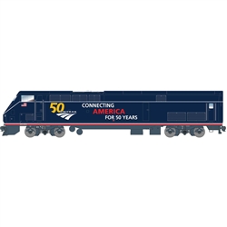 Athearn G81314 HO P42 w/DCC & Sound,Amtrak/50th Midnight Blue #100