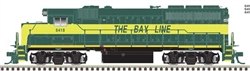 Atlas 10004219 HO EMD GP40-2 Standard DC Atlanta & St. Andrews Bay #6416 Front & Rear Ditch Lights