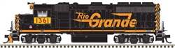 Atlas 10004230 HO EMD GP40-2 Standard DC Union Pacific #1363 Front Ditch Lights Ex-DRGW