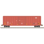 Atlas 20005493 HO FMC 5347 Single-Door Boxcar CAI SNC 32067 Boxcar Red White Yellow Conspicuity Marks