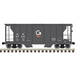 Atlas 50005893 N PS-2 2-Bay Covered Hopper Guilford B&M 2758