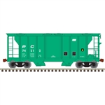 Atlas 50005895 N PS-2 2-Bay Covered Hopper Penn Central 74214