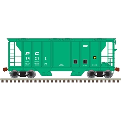 Atlas 50005895 N PS-2 2-Bay Covered Hopper Penn Central 74214