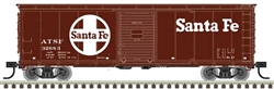 Atlas 20007084 HO USRA Steel Rebuilt 40' Boxcar Santa Fe #32683