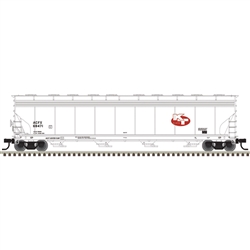 Atlas N ACF 5800 4-Bay Covered Hopper Master KT Clays ACFX #68471