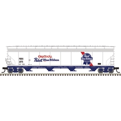 Atlas N ACF 5748 4-Bay Covered Hopper Master Pabst Blue Ribbon #1881