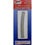 Atlas 2510 N Curved Snap-Track 9-3/4" Radius Black Ties Pkg 6