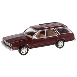 Atlas 60000163 N 1979 Ford Fairmont Station Wagon 2-Pack Assembled Metallic Dark Cordovan