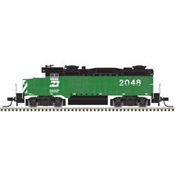 Atlas 40004491 N EMD GP20 Standard DC Burlington Northern 2048 Cascade Green Black White