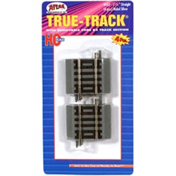 Atlas 453 HO True-Track Code 83 Track & Roadbed System Straight Section 1-1/2" Pkg 4