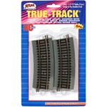 Atlas 461 HO True-Track Code 83 Track & Roadbed System 1/2 18" Radius Curves Pkg 4