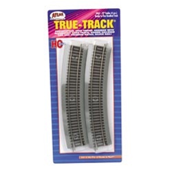 Atlas 463 HO True-Track Code 83 Track & Roadbed System 22" Radius Curve Sections Pkg 4