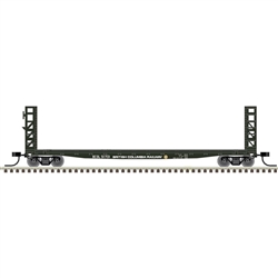 Atlas 50005787 N GSI-GSC 48' Bulkhead Flatcar British Columbia Railway 51726