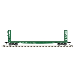 Atlas 50005791 N GSI-GSC 48' Bulkhead Flatcar Burlington Northern 621094