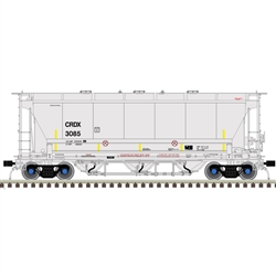 Atlas 50006205 N 3230 3-Bay Covered Hopper CRDX #3089