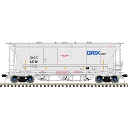 Atlas 50006222 N 3230 3-Bay Covered Hopper GACX #62766