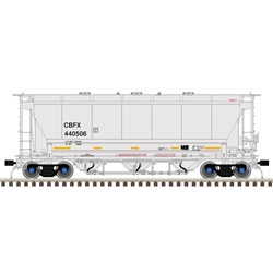 Atlas 50006224 N 3230 3-Bay Covered Hopper CBFX #440506