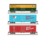 Atlas 50006404 N USRA Steel Rebuilt 40' Boxcar 3-Pack Great Northern #27023 2511 34000