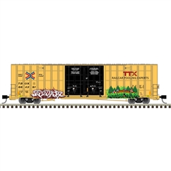 Atlas N Gunderson 7550 Double-Door Boxcar TTX TBOX #664391