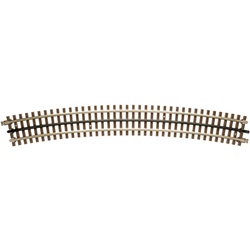 Atlas 6013 O 21st Century Track System Nickel Rail w/Brown Ties 3-Rail O-90 Full Curved Section